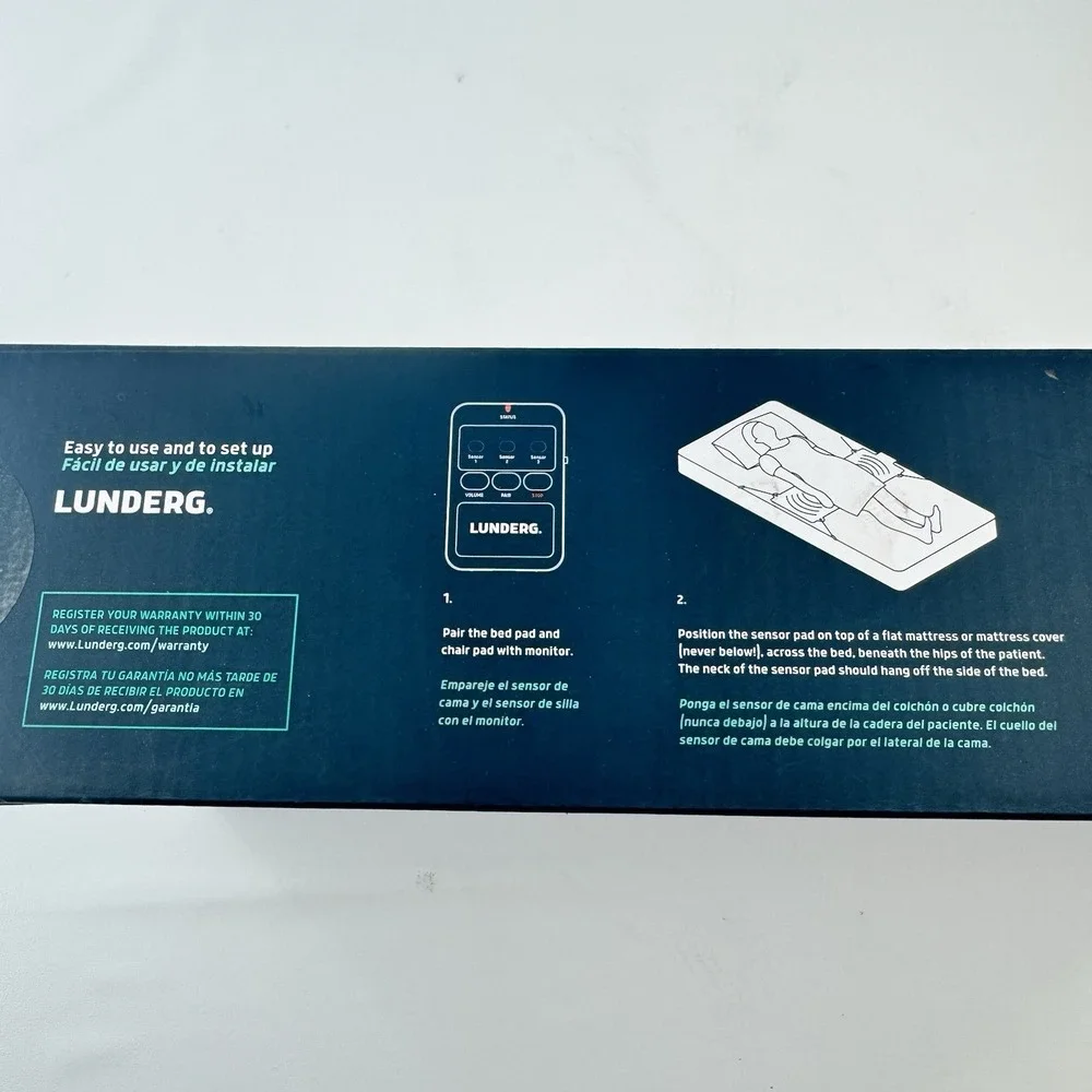 Lunderg Bed Alarm System Wireless Caregiver Alert Chair Pad Fall Prevention